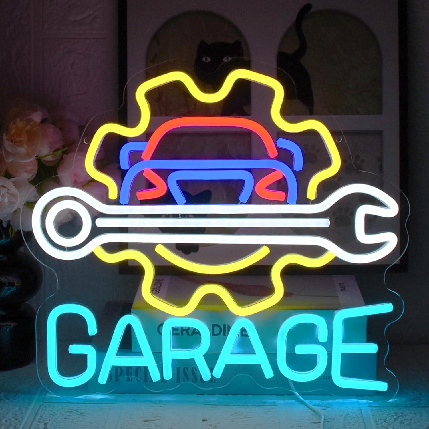 Garage Neon Sign USB Powered L - Neon Sign Party ulasan dan harga