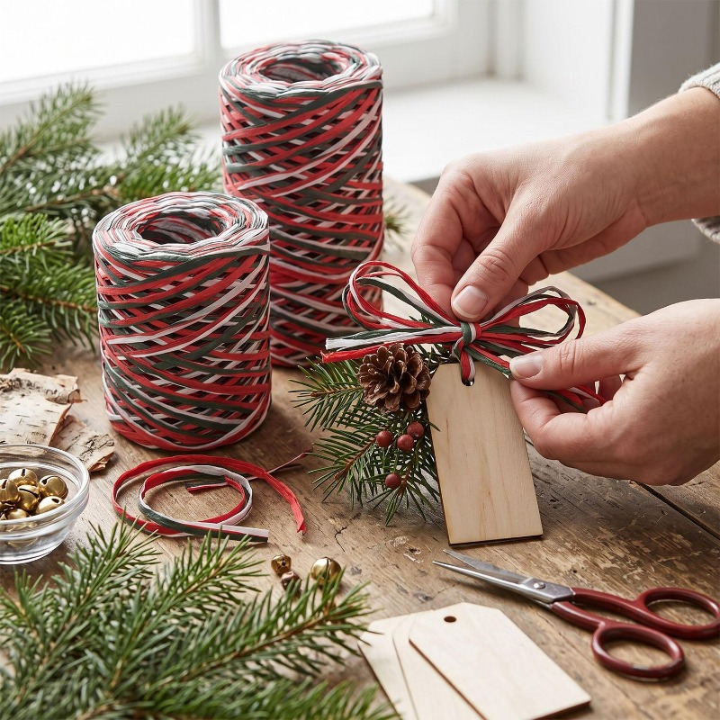 150/600M Raffia Paper Ribbon S - Papercraft Supply Ribbon ulasan dan harga