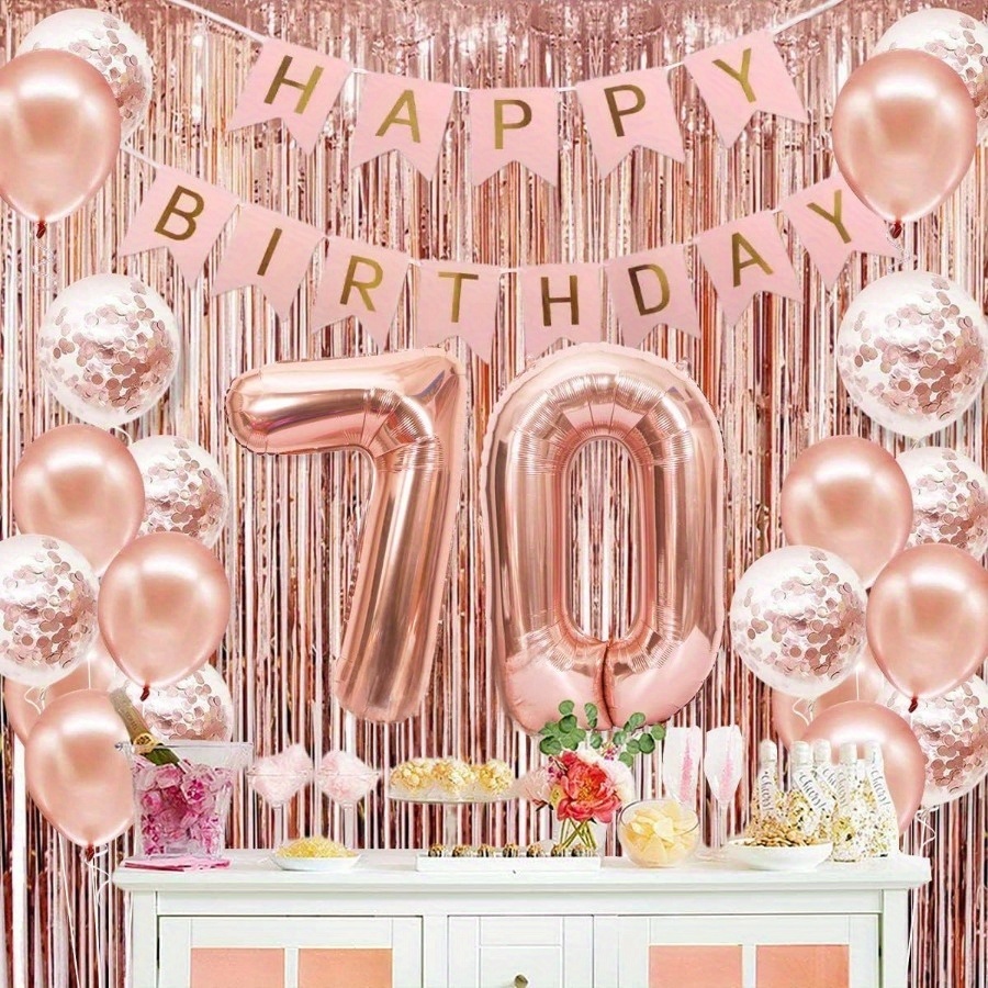 58Pc/Set 40Inch Number Foil Ba - Party Banner Gold ulasan dan harga