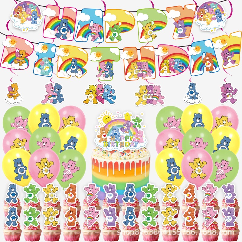 New Cute Cartoon Care Bears Th - Event Supplies ulasan dan harga