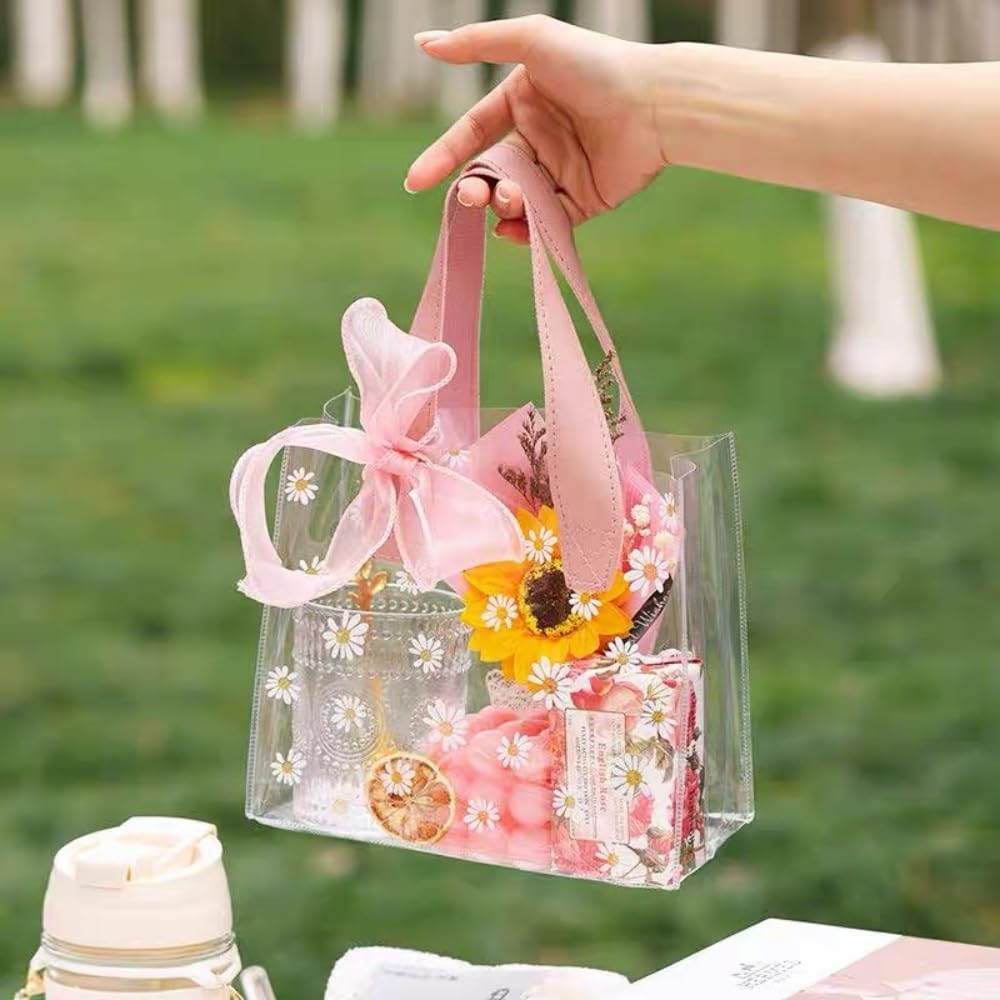 Daisy Print Clear PVC Gift Tot - Event Party Shop ulasan dan harga