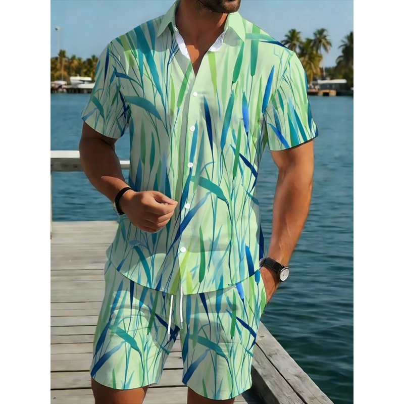 Summer Men's Tropical Print Sh - Event & Party Supply ulasan dan harga