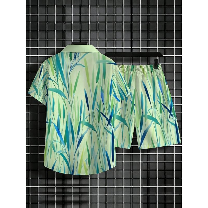Summer Men's Tropical Print Sh - Event & Party Supply ulasan dan harga