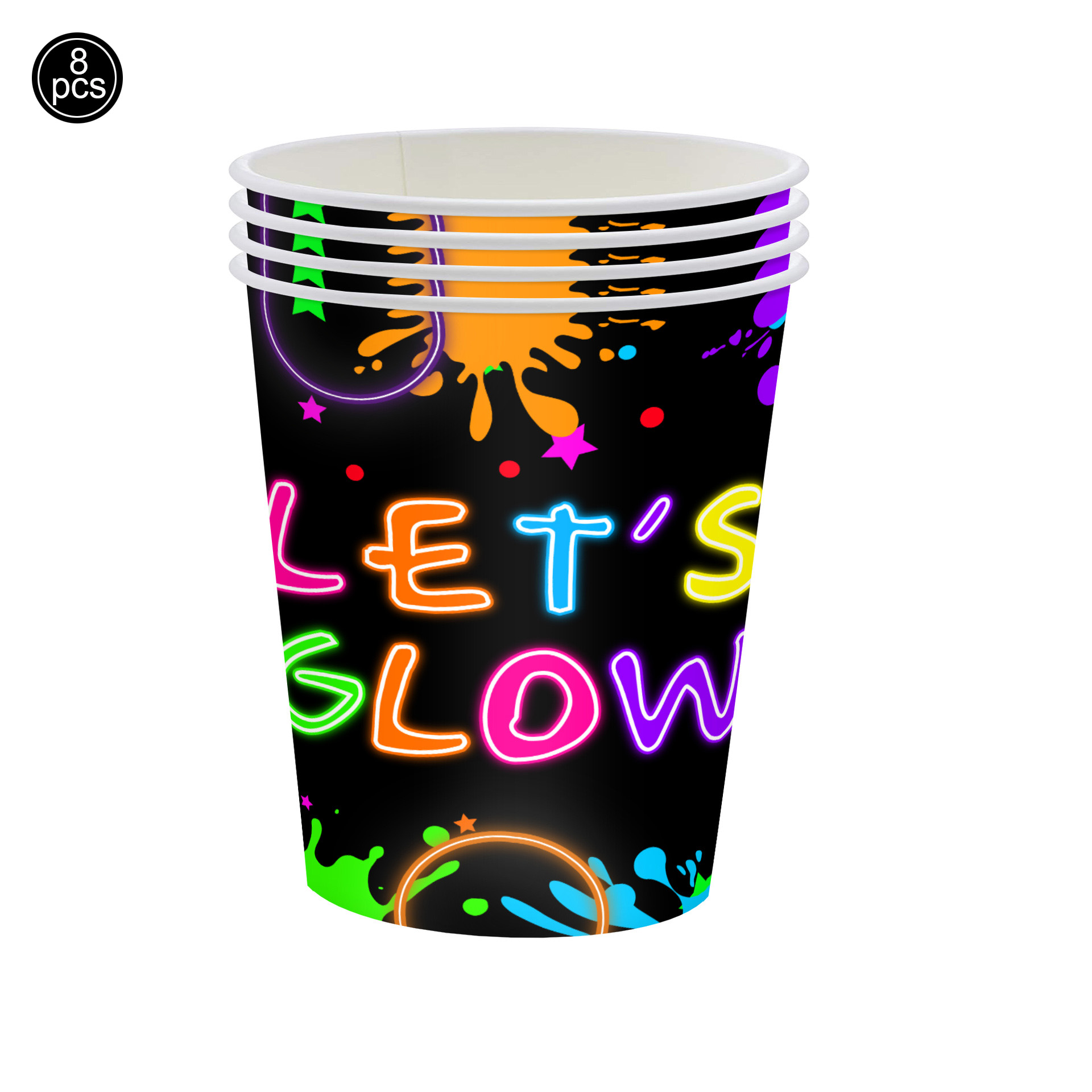 Neon Party Supplies Let Glow P - Let'S Party Event Supply ulasan dan harga