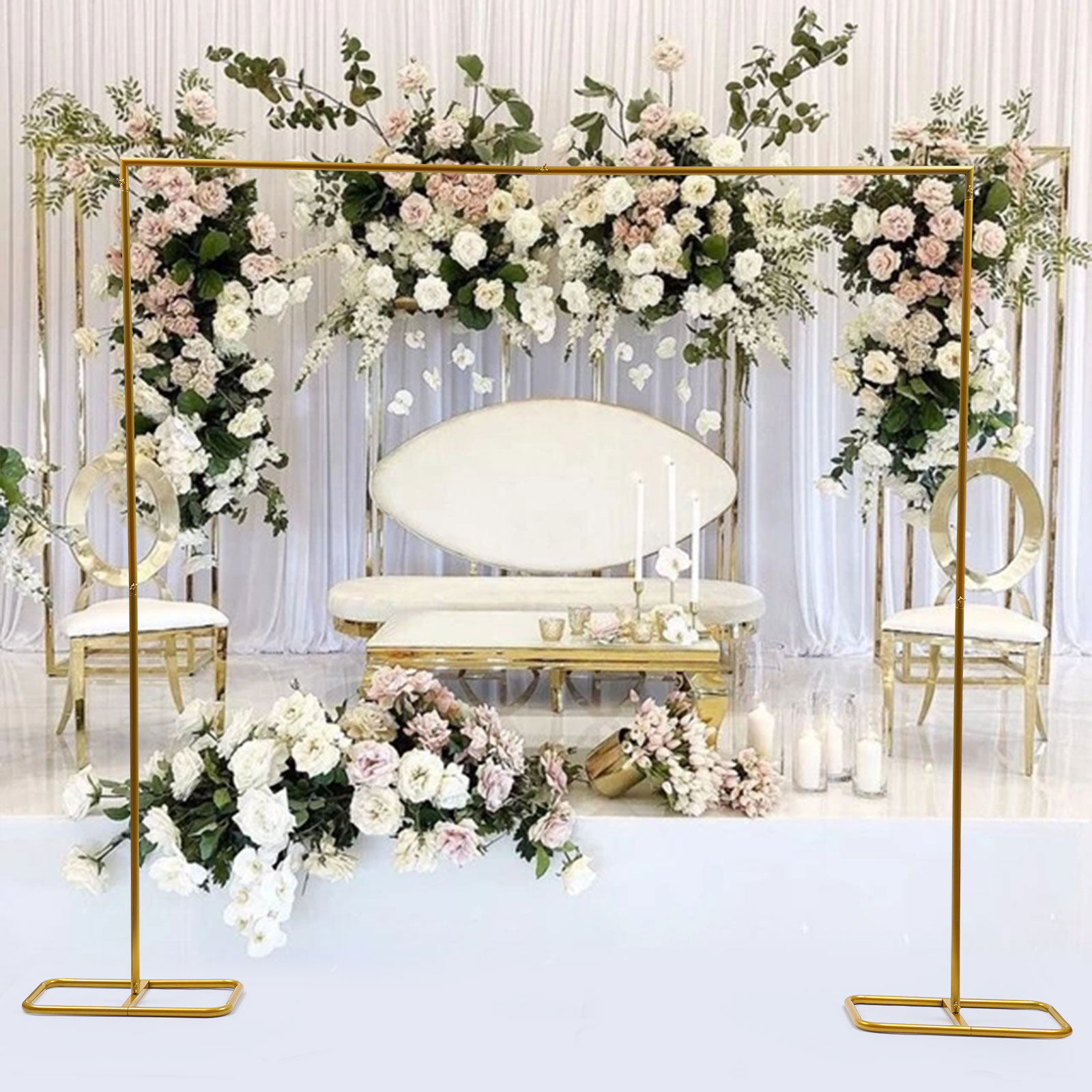 2.1x2m / 79x83inch Gold Weddin - Balloon Arch Kit ulasan dan harga