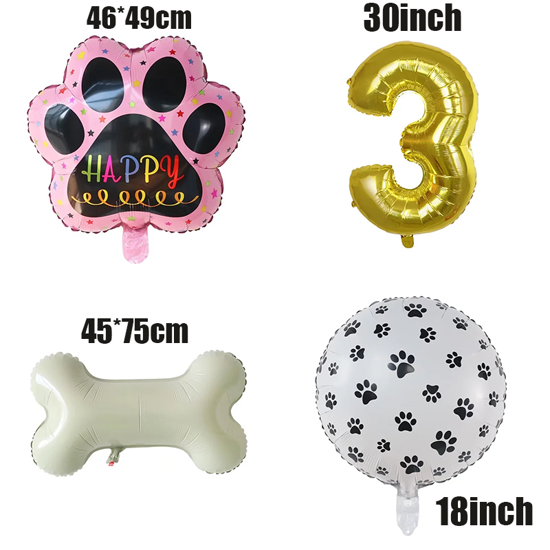 Gold WOOF Balloons, Dog Birthd - Let'S Party Event Supply ulasan dan harga