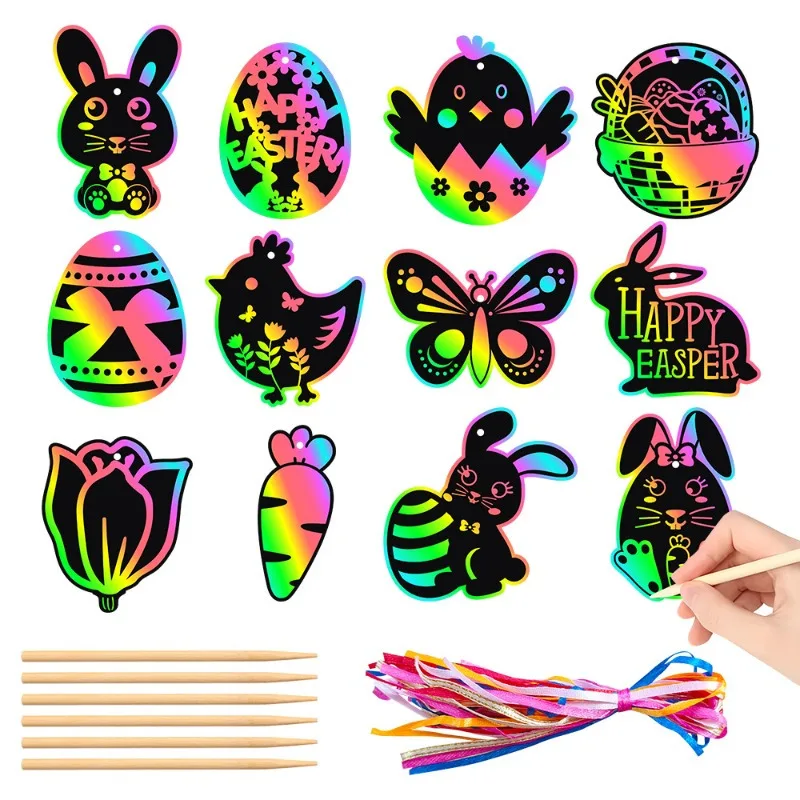 Scratch Paper Cards with Woode - Papercraft Supply Ribbon ulasan dan harga