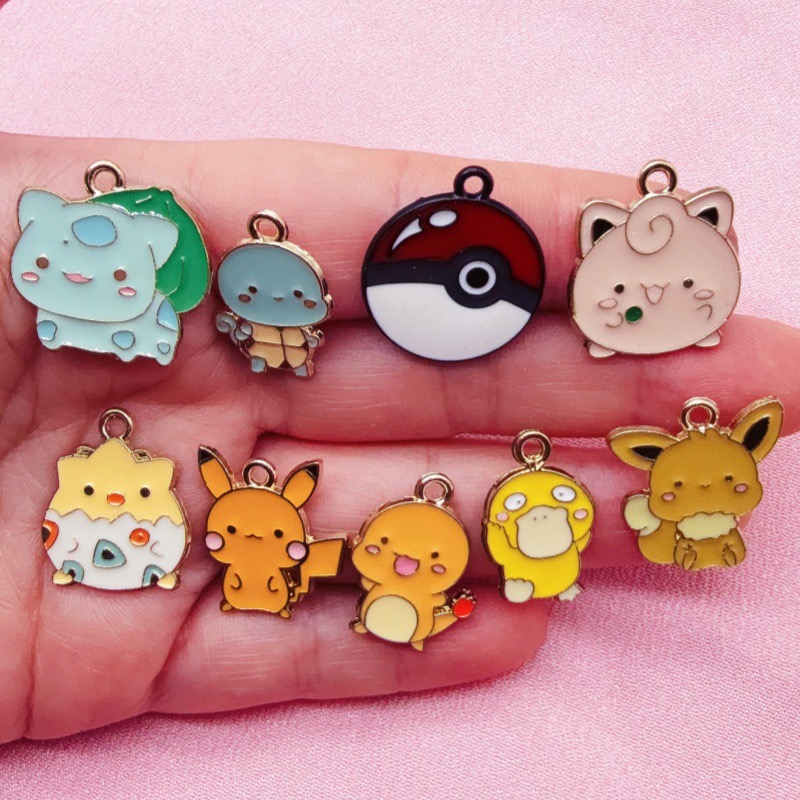 10pcs Cartoon Drip Oil Jewelry - Event Party ulasan dan harga