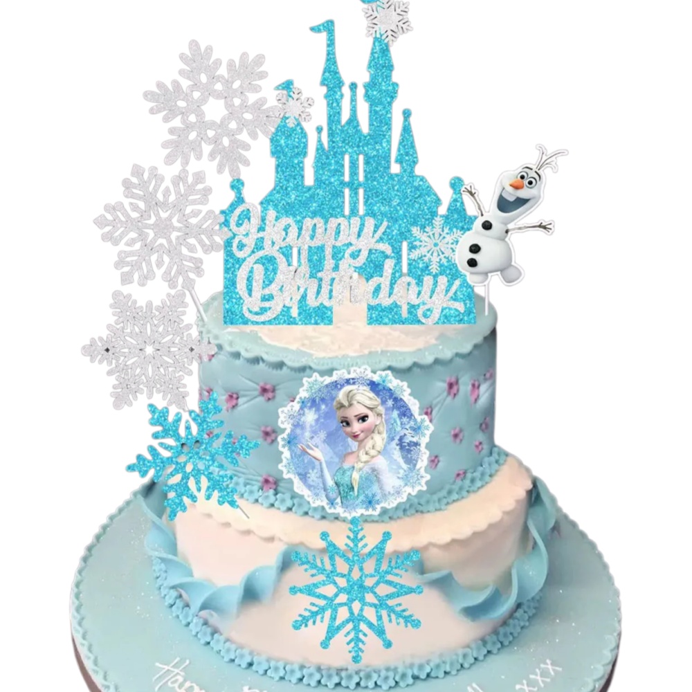 2026 8PCS F-r-o-z-e-n Cake Top - Event Z ulasan dan harga