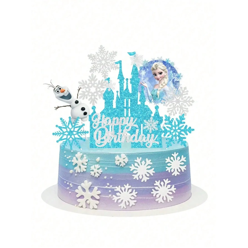 2026 8PCS F-r-o-z-e-n Cake Top - Event Z ulasan dan harga