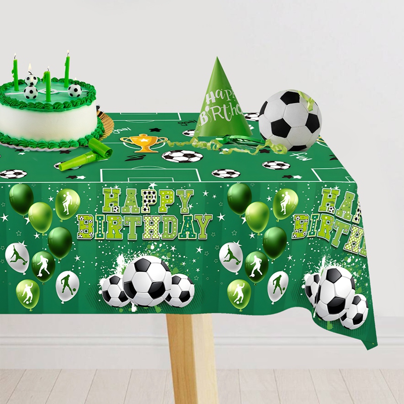 Soccer Theme Disposable Tablec - Table Cloth Disposable ulasan dan harga