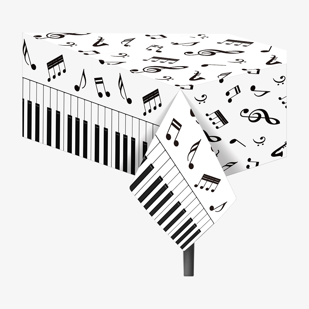 1pc Musical Note Tablecloth Di - Table Cloth Disposable ulasan dan harga