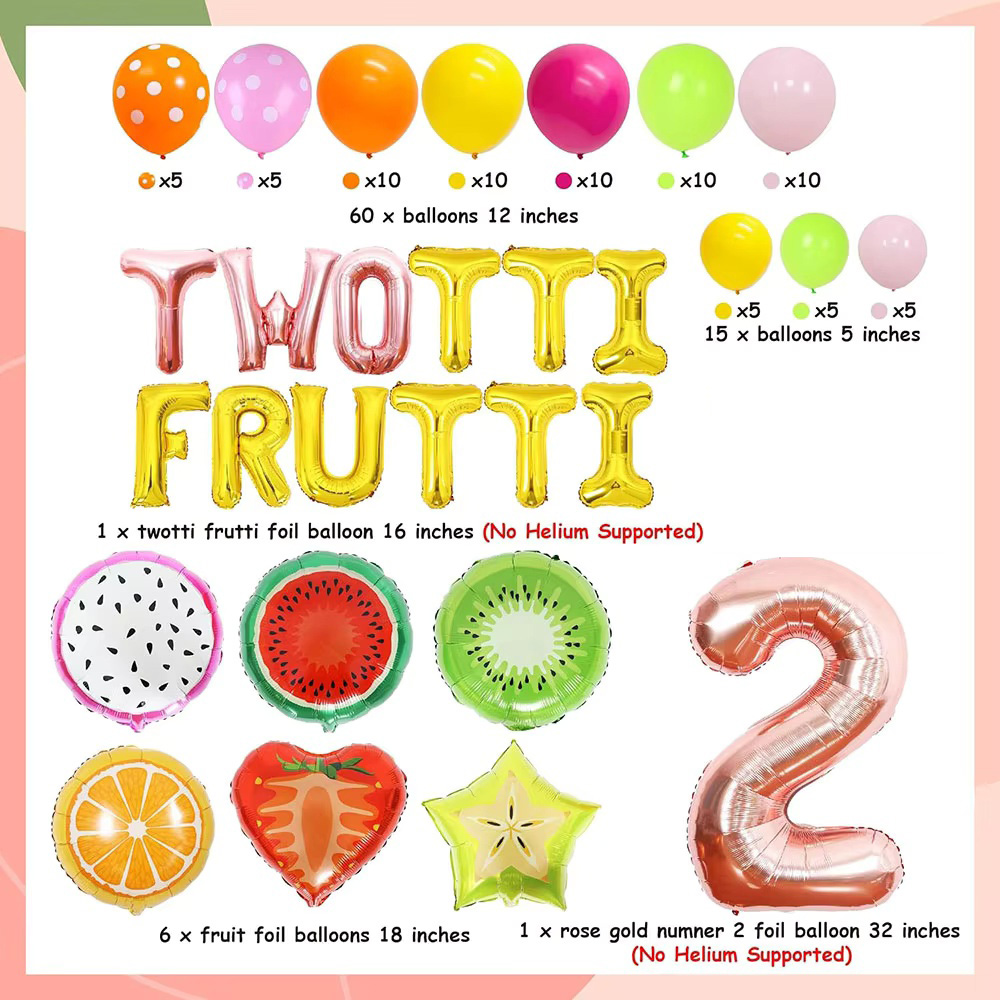Twotti Frutti Girls Birthday P - Balloon Arch Kit ulasan dan harga