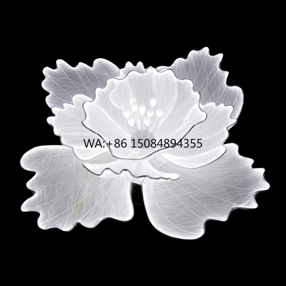 LED Giant White Flower Backdro - Event & Party Supply ulasan dan harga