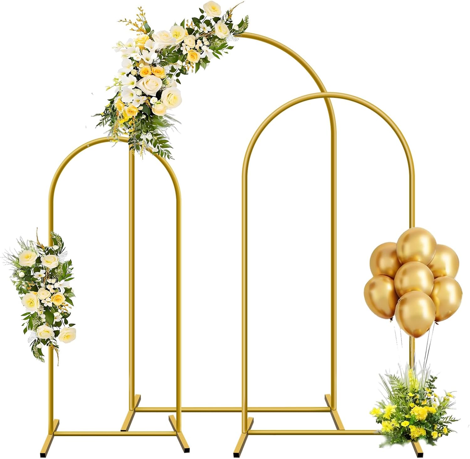 1pc Gold Metal Arch Backdrop S - Balloon Arch Kit ulasan dan harga