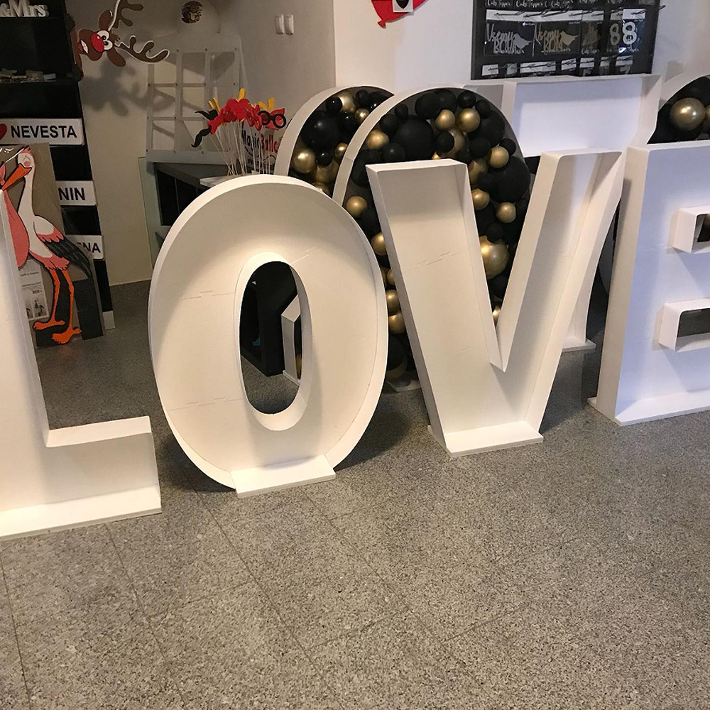 2.4FT Letters Balloons Frame M - Event Z ulasan dan harga
