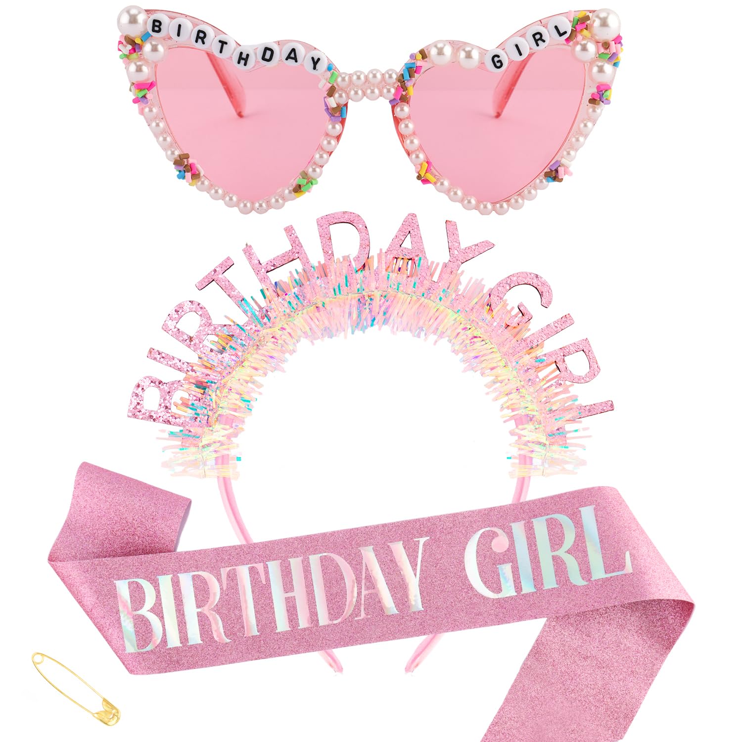 Birthday Girl Headband Sash Su - Birthday Sash Glitter ulasan dan harga
