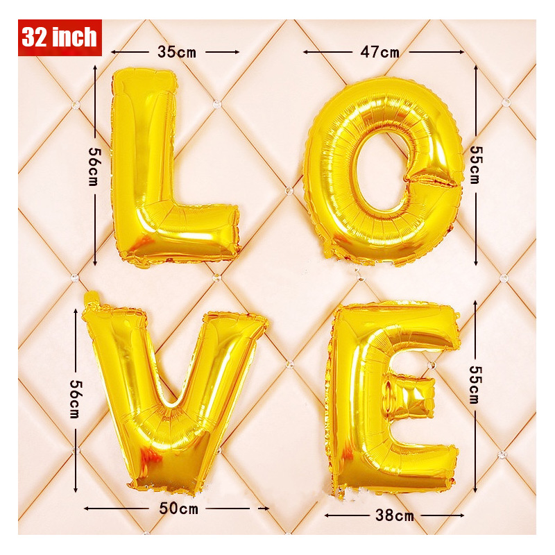 16 32 40 Inch Foil Letter Ball - Event Z ulasan dan harga