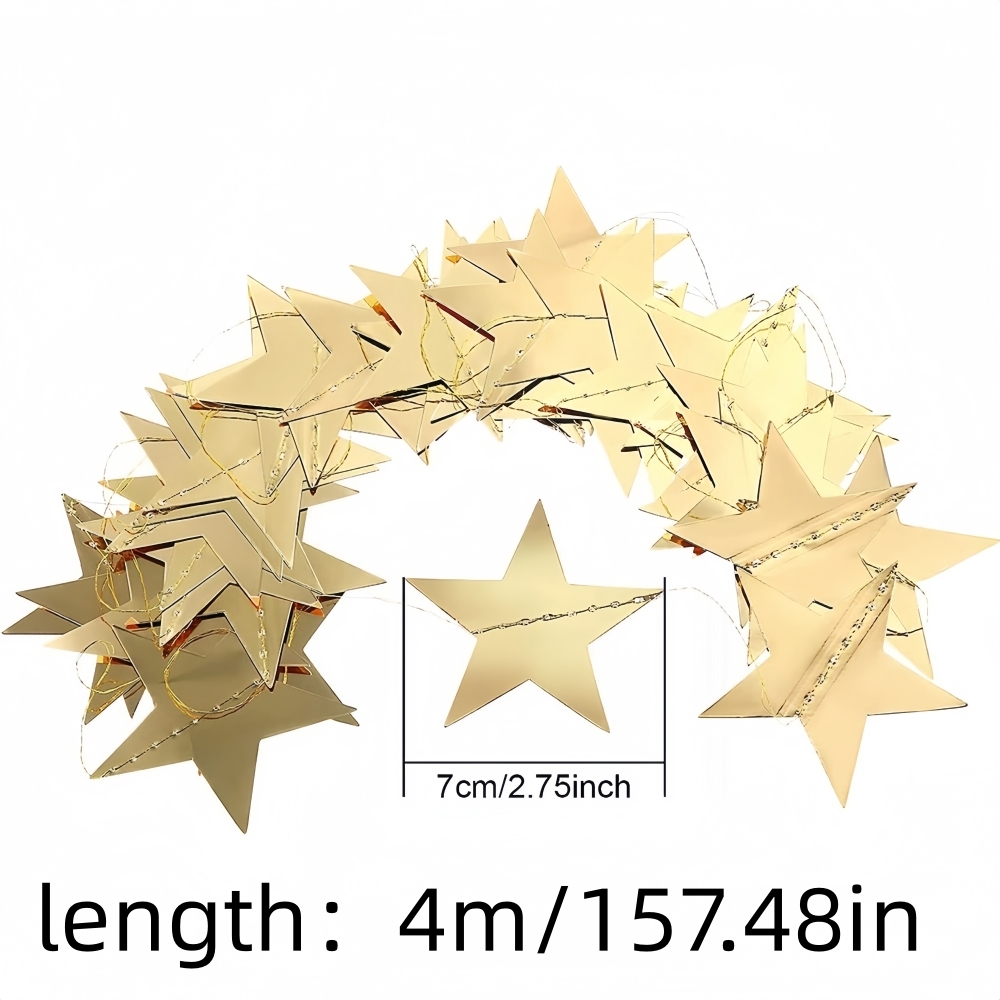 1pc 4m/157.48inch Gold Silver  - Party Banner Gold ulasan dan harga