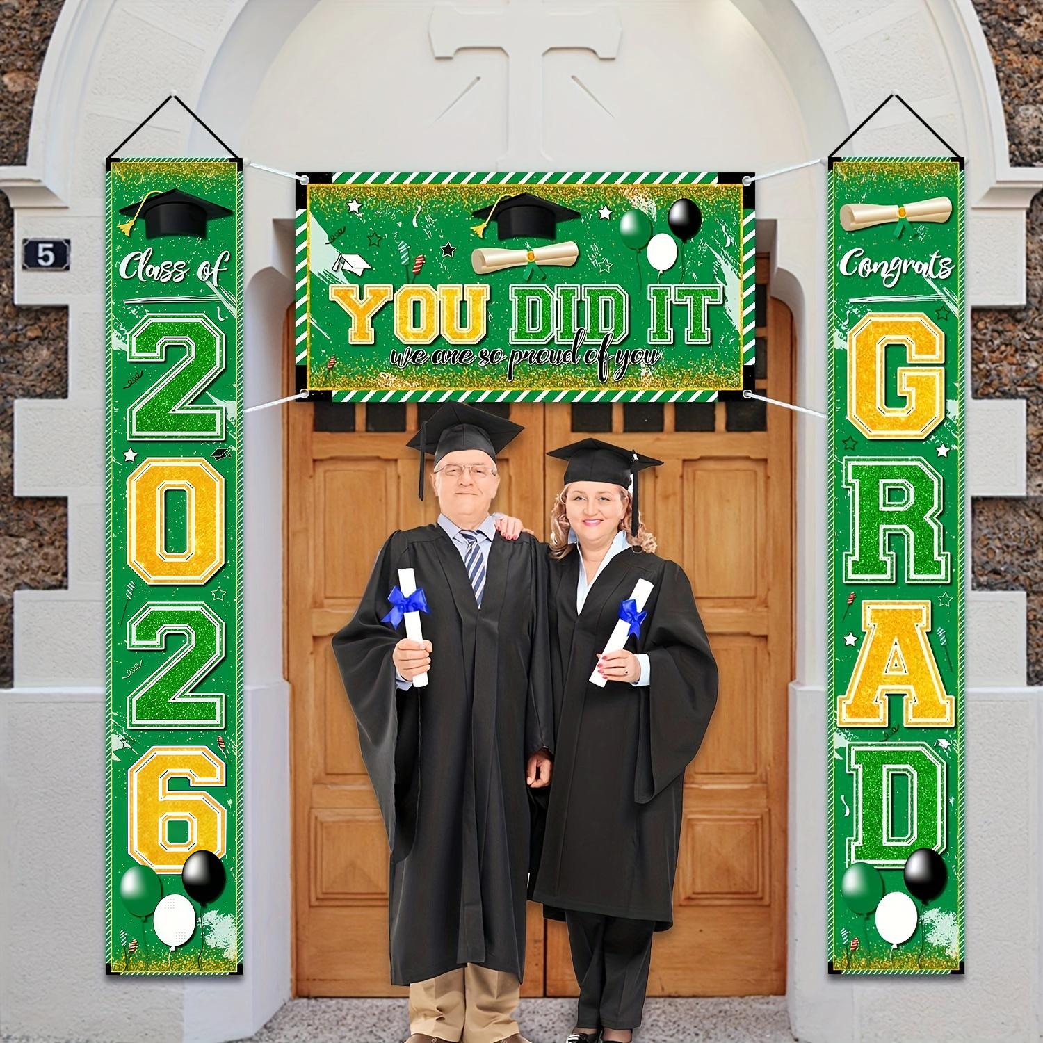 Congrat Class of 2026 Graduati - Party Banner Gold ulasan dan harga