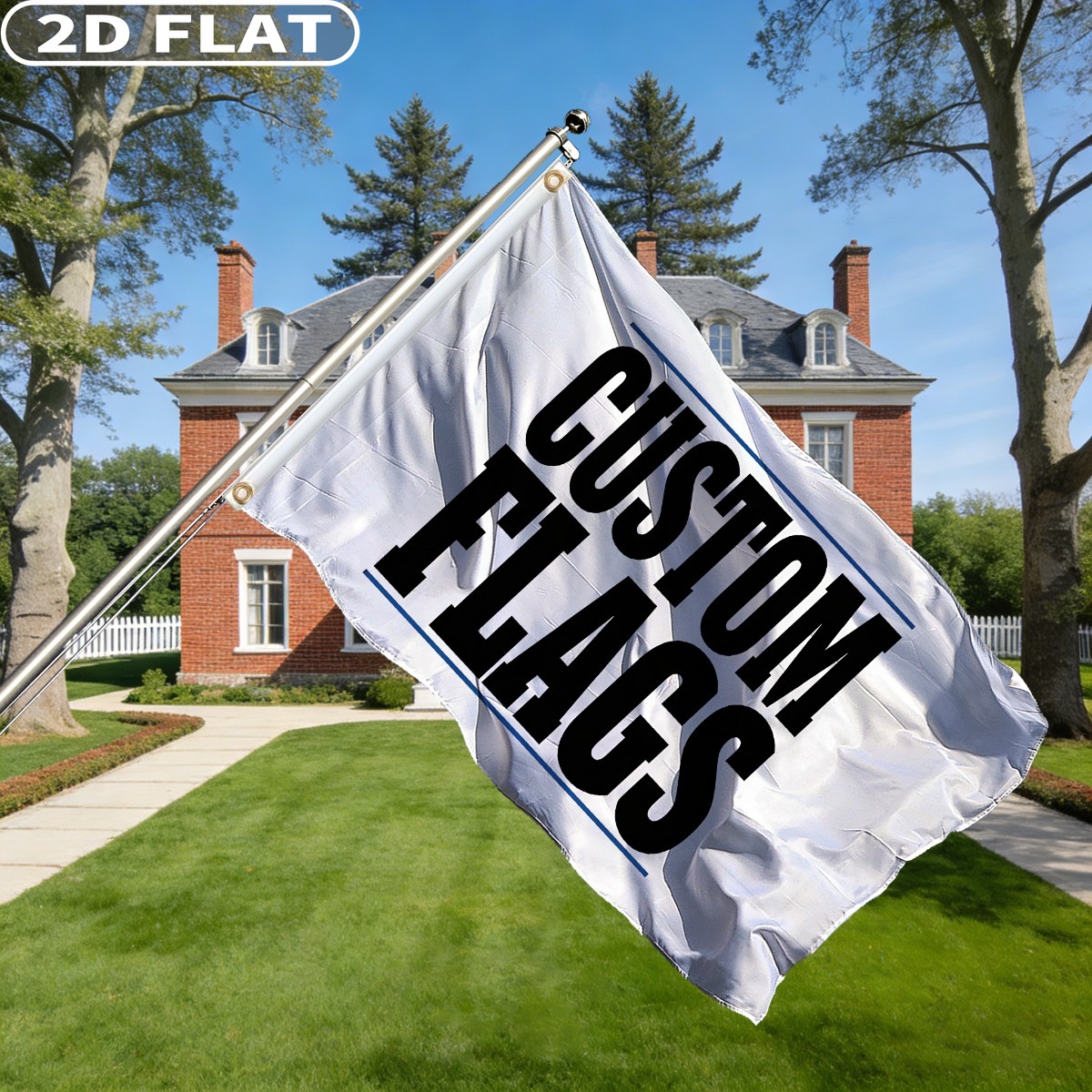 1pc Custom Flag with Image/Log - Event & Party Supply ulasan dan harga